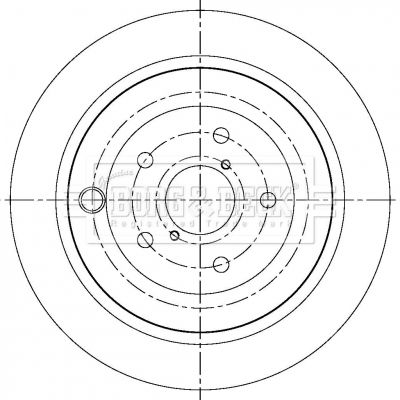 BORG & BECK Тормозной диск BBD5361